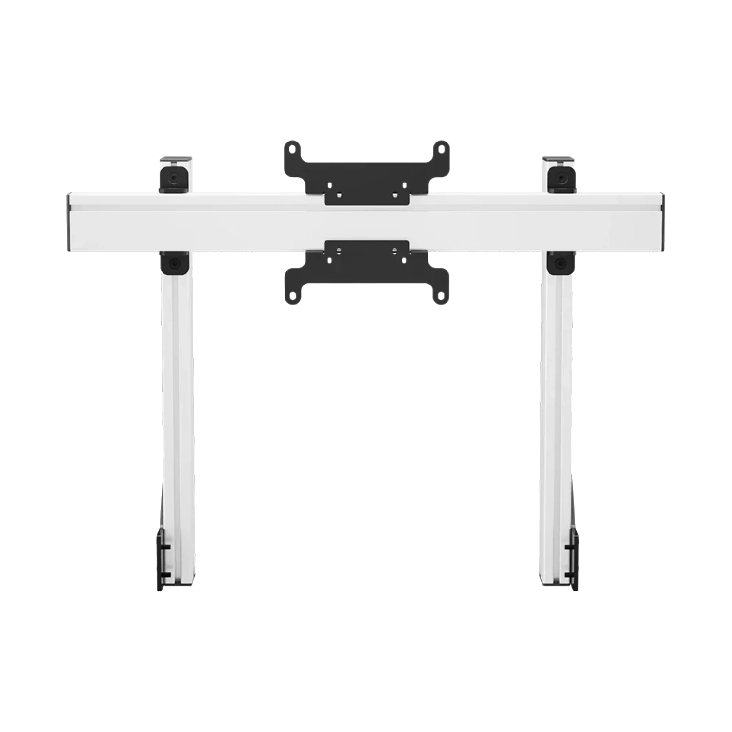 Simgasm Apex Integrated Monitor Stand: white variant front view